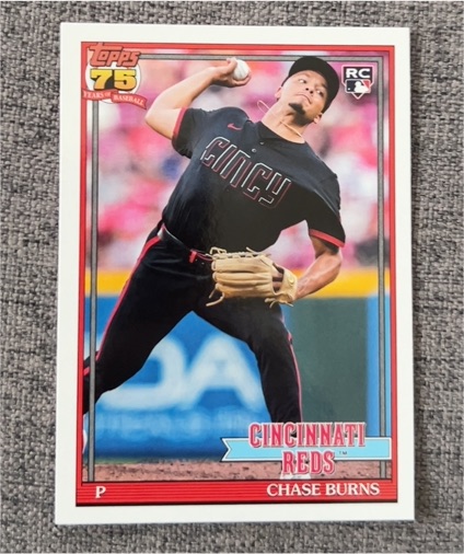 2026 Topps Series 1 1991 Throwback #T91-73 Chase Burns — front