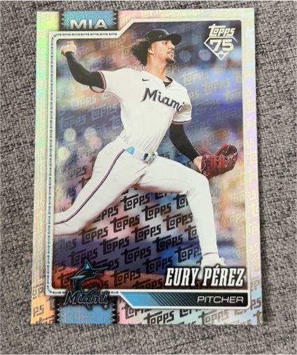 2026 Topps Series 1 #285 Eury Pérez — front