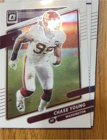 2021 Donruss Optic #5 Chase Young Washington Football Team — front