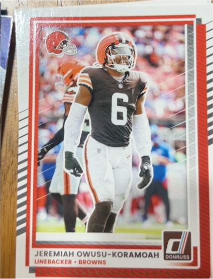 2025 Donruss #115 Jeremiah Owusu-Koramoah — front