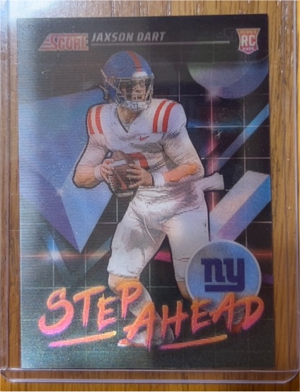 2025 Panini Score Step Ahead #SA-JDT Jaxson Dart Rookie — front
