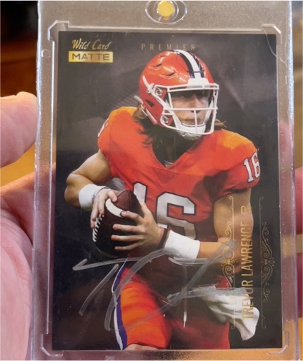 2021 Wild Card Matte #MBC-1 Trevor Lawrence — front