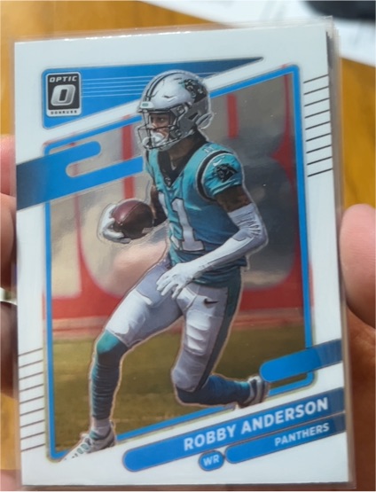 2021 Donruss Optic #158 Robby Anderson Carolina Panthers — front