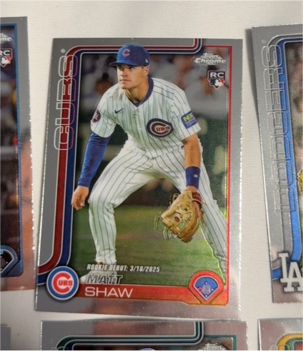 2025 Topps Chrome Update #USC135 Matt Shaw — front