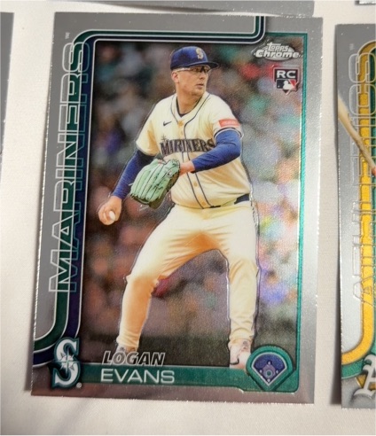 2025 Topps Chrome Update #USC194 Logan Evans — front