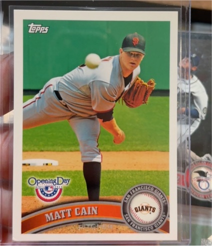 2011 Topps Opening Day #150 Matt Cain — front