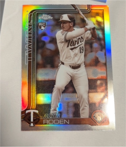 2025 Topps Chrome Update #USC41 Alan Roden Sepia Refractor Rookie — front