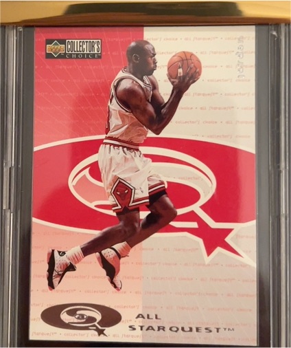 1997-98 Upper Deck Collector's Choice All Starquest #AS6 Michael Jordan — front