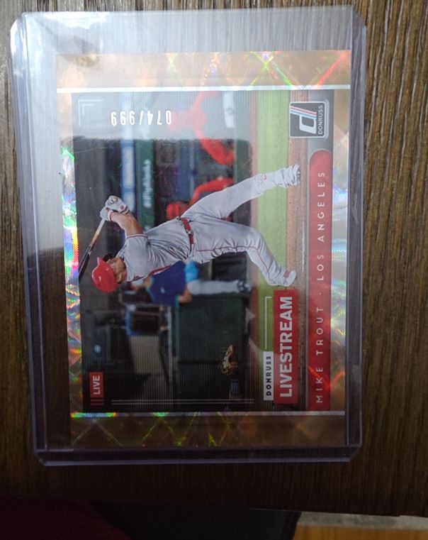 2021 Donruss #LS1 Mike Trout Livestream — front