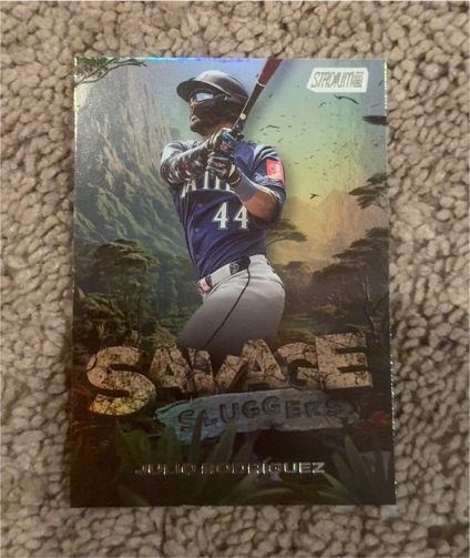 2025 Topps Stadium Club #SS-1 Julio Rodriguez Savage Sluggers — front