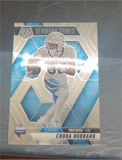 2025 Panini Mosaic #260 Chuba Hubbard Germany Games — front