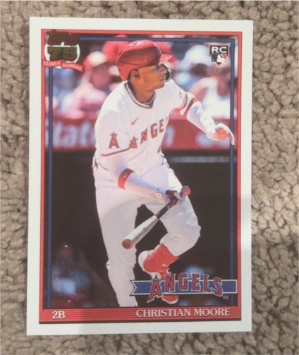 2026 Topps Series 1 1991 Topps #T91-46 Christian Moore — front