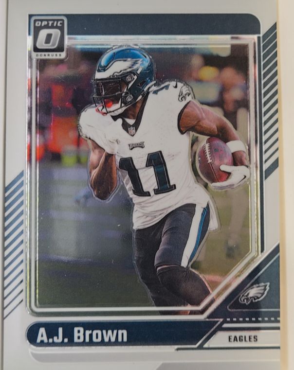 2024 Donruss Optic #160 A.J. Brown Philadelphia Eagles — front