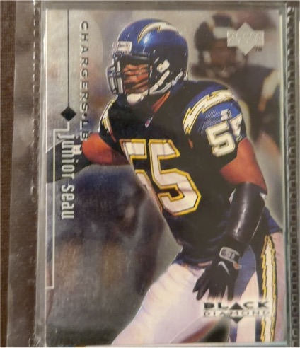 1998 Upper Deck Black Diamond #75 Junior Seau — front