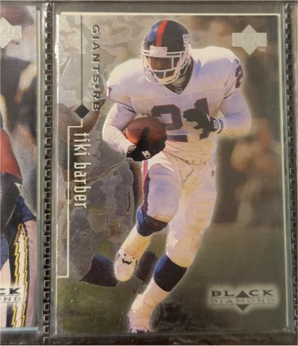 1998 Upper Deck Black Diamond #56 Tiki Barber — front
