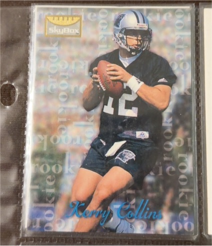 1995 SkyBox Premium #163 Kerry Collins Rookie — front