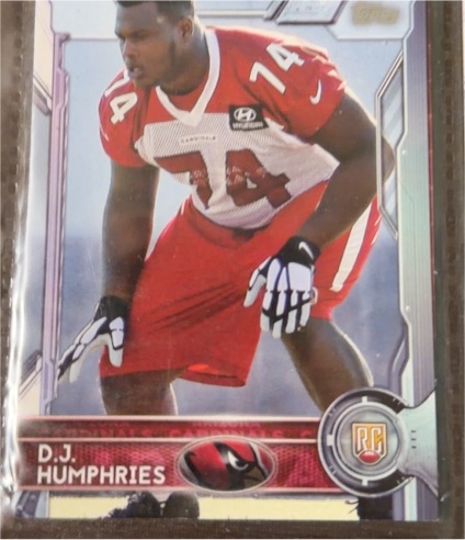 2015 Topps #435 D.J. Humphries — front