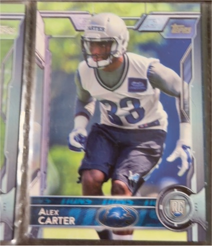 2015 Topps Chrome #161 Alex Carter — front
