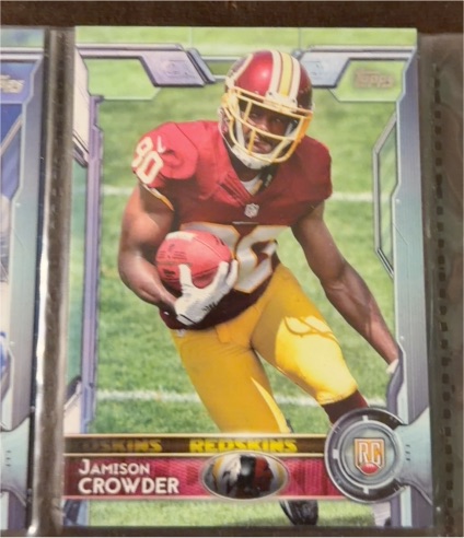 2015 Topps #494 Jamison Crowder Rookie Card Washington Redskins — front