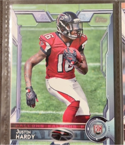 2015 Topps Chrome #149 Justin Hardy — front