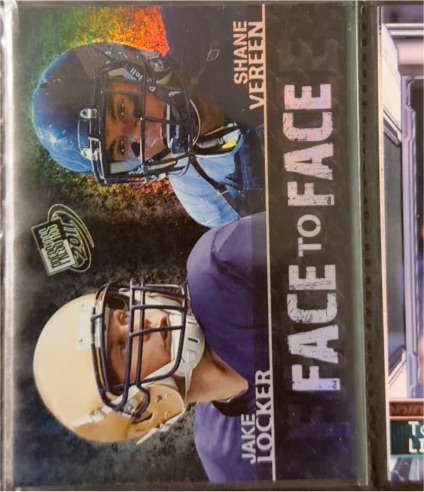 2011 Press Pass Face to Face #FF7 Jake Locker / Shane Vereen — front