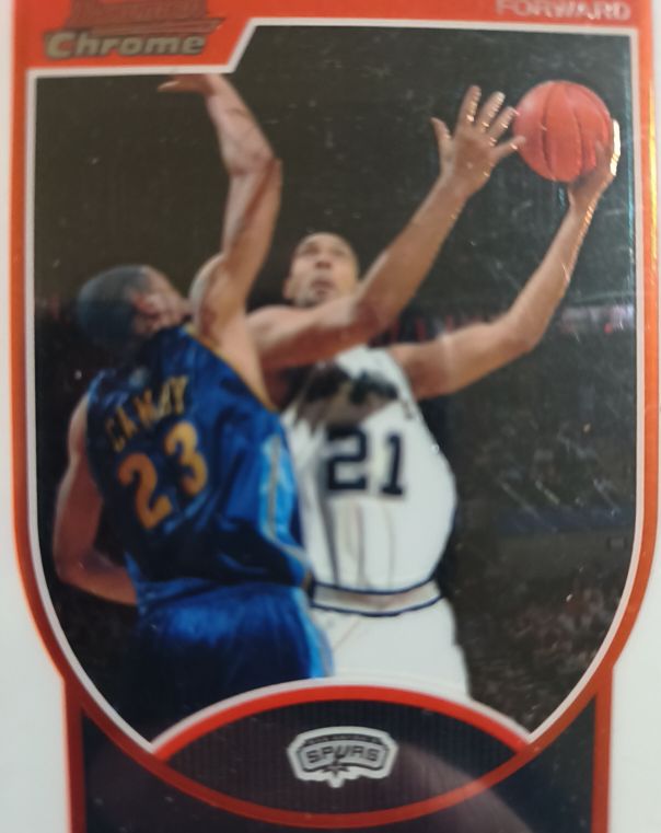 2004-05 Topps Chrome #12 Tim Duncan — front