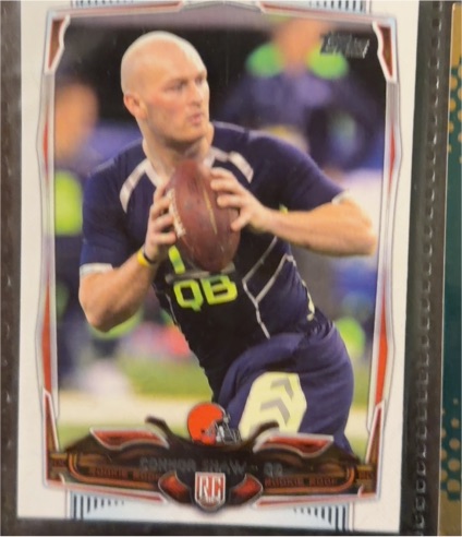 2014 Topps #346 Connor Shaw — front