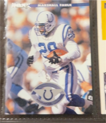1995 Collector's Choice #80 Marshall Faulk — front