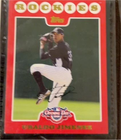2008 Topps Opening Day #51 Ubaldo Jimenez — front
