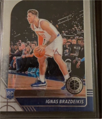 2019-20 Panini Hoops Premium Stock #235 Ignas Brazdeikis — front