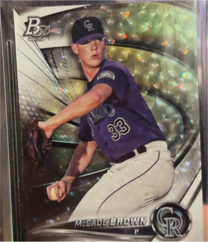 2022 Bowman Platinum #TOP-36 McCade Brown — front