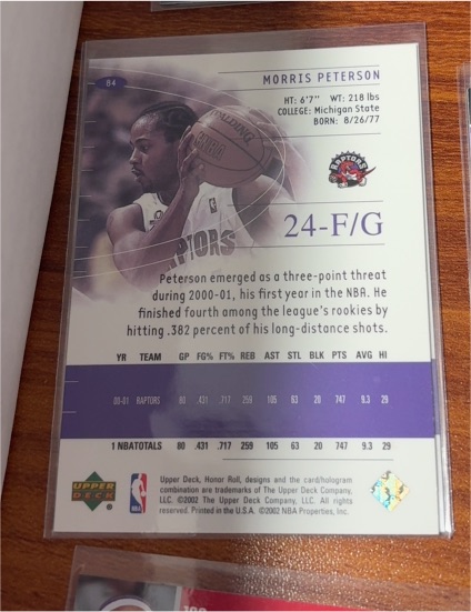 2001-02 Upper Deck Pros and Prospects #80 Morris Peterson — front
