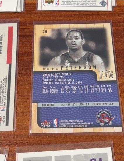 2000-01 Fleer Genuine #104 Morris Peterson — front