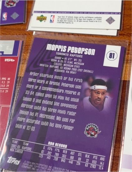 2002-03 Topps #81 Morris Peterson — front