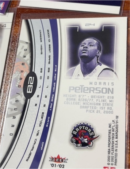 2001-02 Fleer #82 Morris Peterson — front