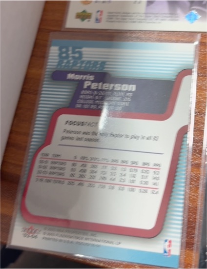 2000-01 Fleer Focus #203 Morris Peterson Rookie Toronto Raptors — front