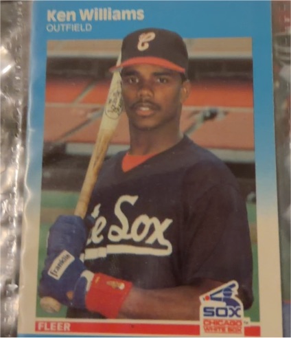 1987 Fleer Update #U-128 Ken Williams — front