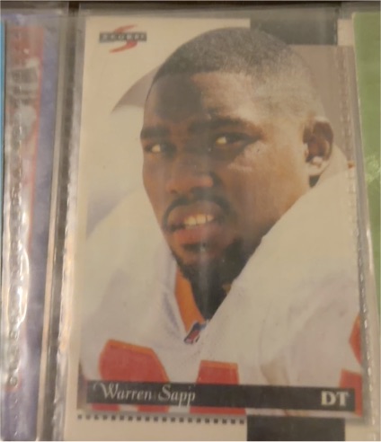 1996 Score #58 Warren Sapp — front