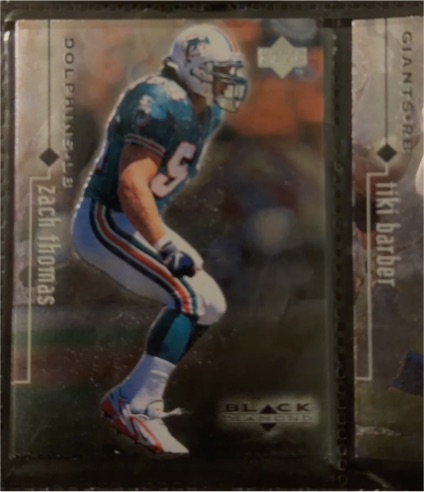1998 Upper Deck Black Diamond Rookie Edition #45 Zach Thomas — front