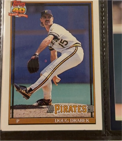 1991 Topps #685 Doug Drabek — front