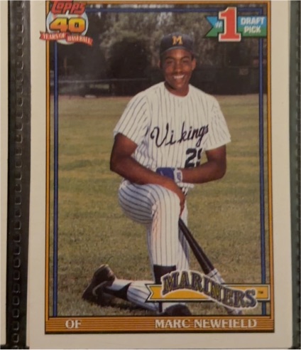 1991 Topps 40 Years of Baseball #529 Marc Newfield — front