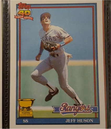 1991 Topps #756 Jeff Huson — front