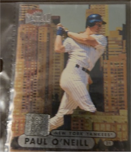 1998 Fleer Metal Universe #144 Paul O'Neill — front