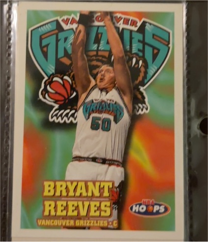 1997-98 Hoops #157 Bryant Reeves — front