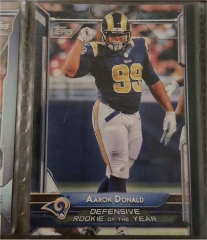 2015 Topps #305 Aaron Donald Defensive Rookie of the Year — front