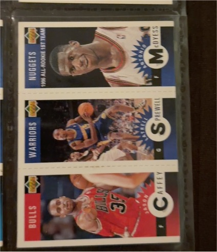 1996-97 Upper Deck Collector's Choice Mini #M11 / M60 / M78 Michael Jordan / Hardaway / Kemp — front