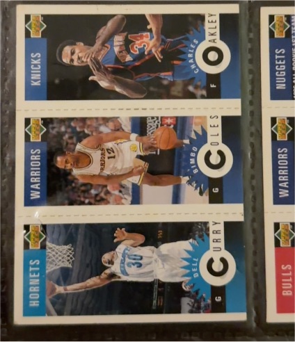1996-97 Upper Deck Collector's Choice Mini #M7/M29/M56 Dell Curry/Bimbo Coles/Charles Oakley — front