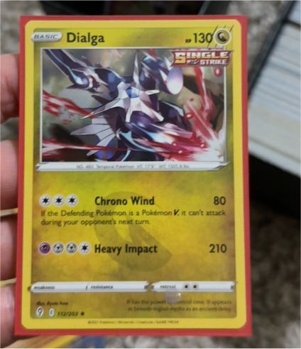 2021 Pokémon Evolving Skies #112 Dialga — front