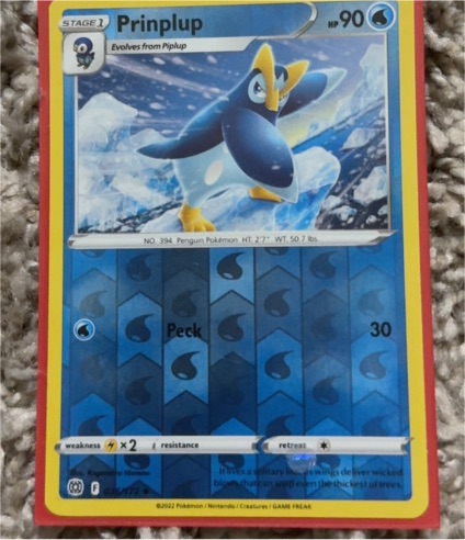 2022 Pokémon Brilliant Stars #036 Prinplup — front