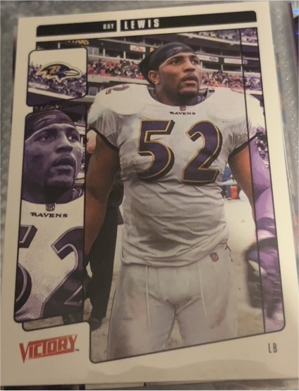 2001 Upper Deck Victory #25 Ray Lewis — front